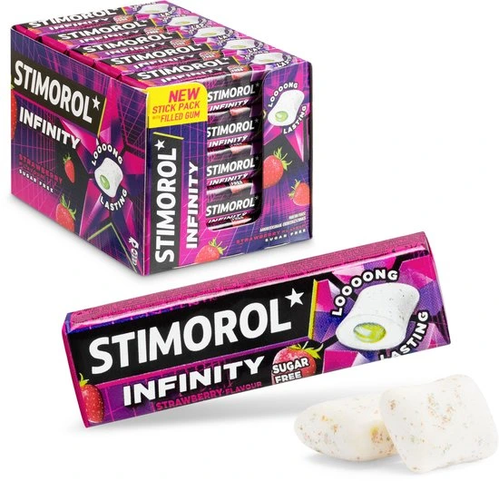 STIMOROL INFINITY STRAWBERRY 25 ST | Lingier Familie groothandel met smaak